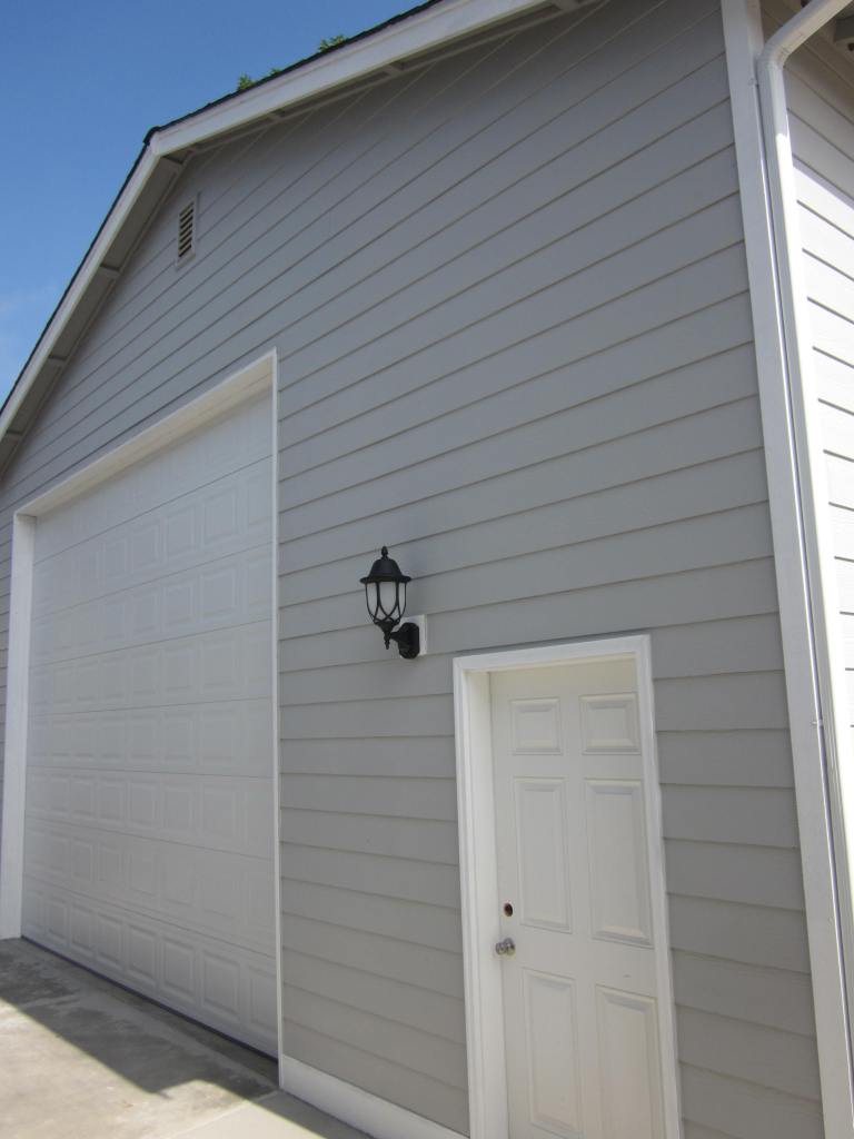 The detached garage.